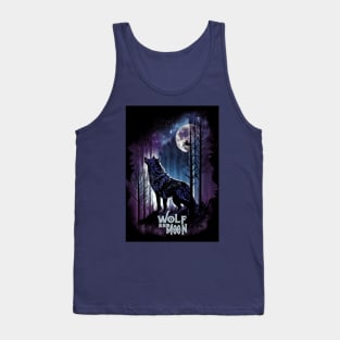 Wolf and Moon Tank Top